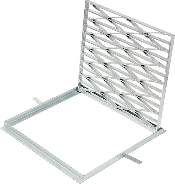 600mm x 600mm Galvanised Hinged & Lockable Frame & Grate