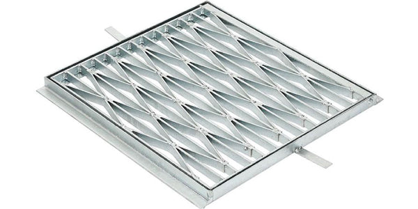 600mm x 600mm Galvanised Hinged & Lockable Frame & Grate