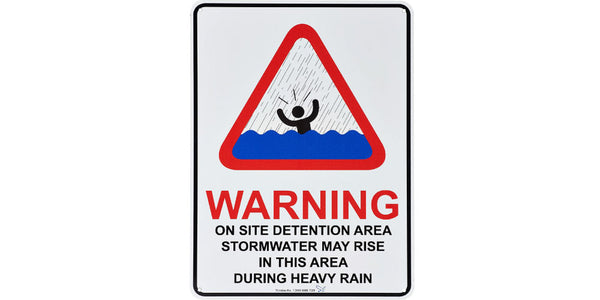 Detention Tank Warning Signs